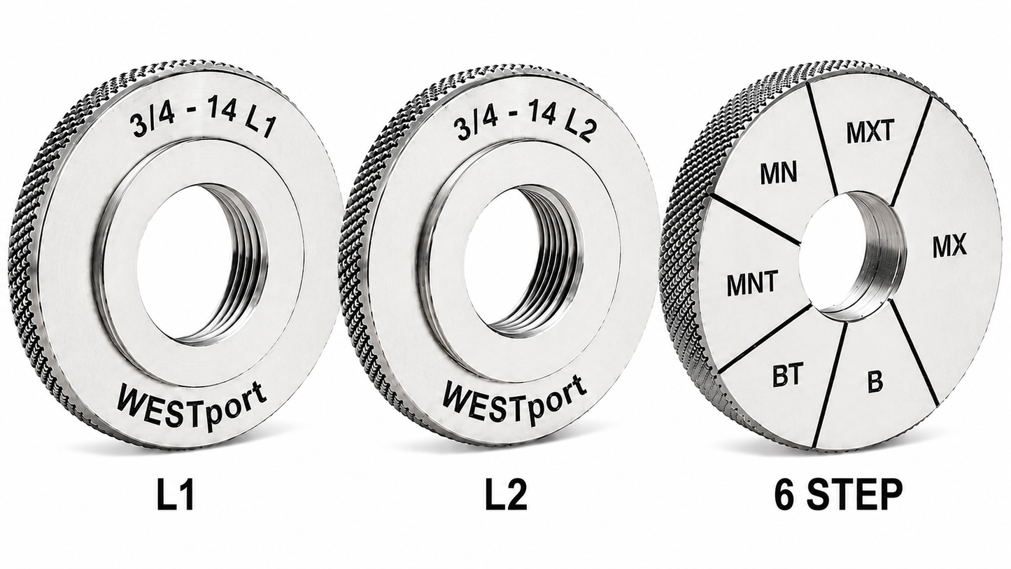 NPTF Taper Pipe Ring Gage