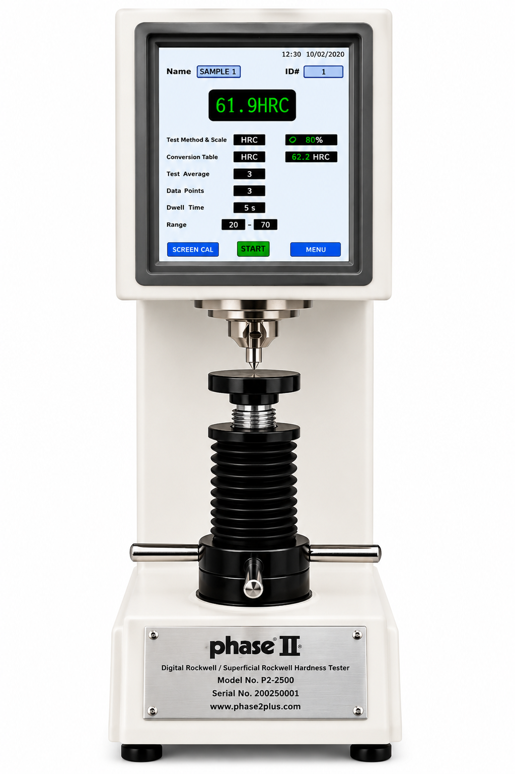 Phase II Digital Twin Rockwell Superficial Hardness Tester Model 900-440