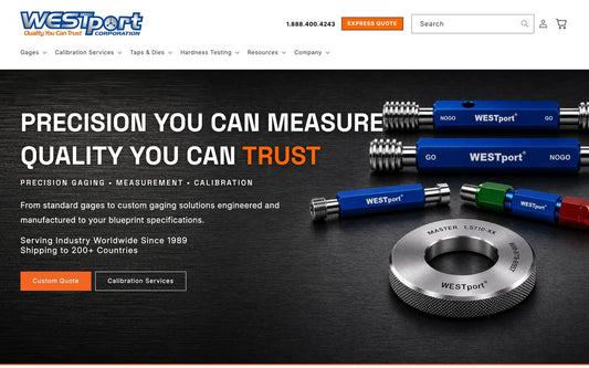 The new westportcorp.com homepage