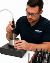 Air spindle in use