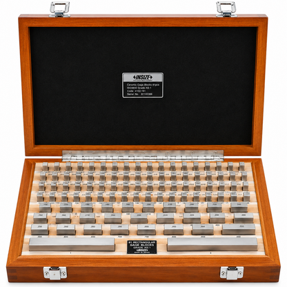 INSIZE 81-piece AS-1 rectangular steel gage block set, part number 4102-181, in protective fitted case