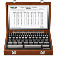 INSIZE 81-piece Grade 0 rectangular steel gage block set, part number 4102-81, in protective fitted case