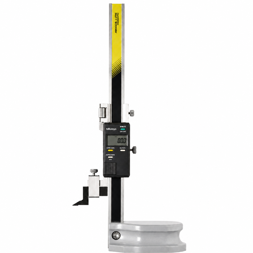 Mitutoyo ABSOLUTE Digimatic height gage 8 inch, part number 570-244, with built-in ABSOLUTE linear encoder