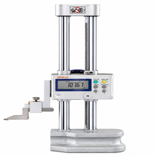 Mitutoyo Digimatic double-column height gage 192-631-10 shown with scriber and inclined slider handle