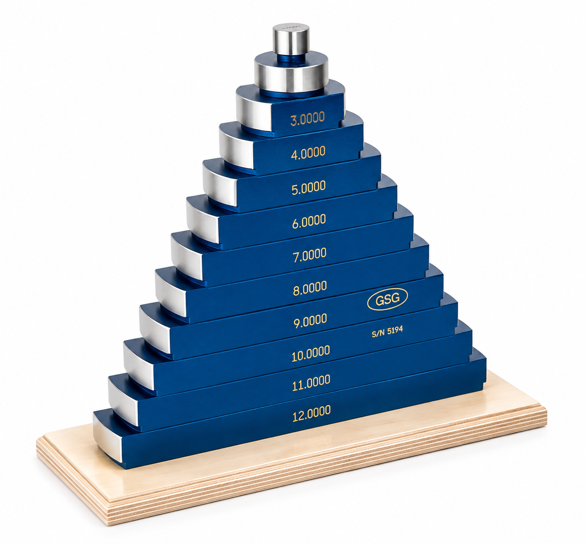 Micrometer Set Master Model 112 — 1" to 12" steps in one-inch increments