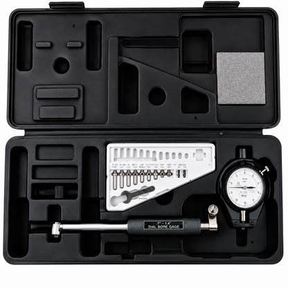 Mitutoyo dial bore gage, .7 inch to 1.4 inch range, part number 511-751-20, .0001 inch graduation