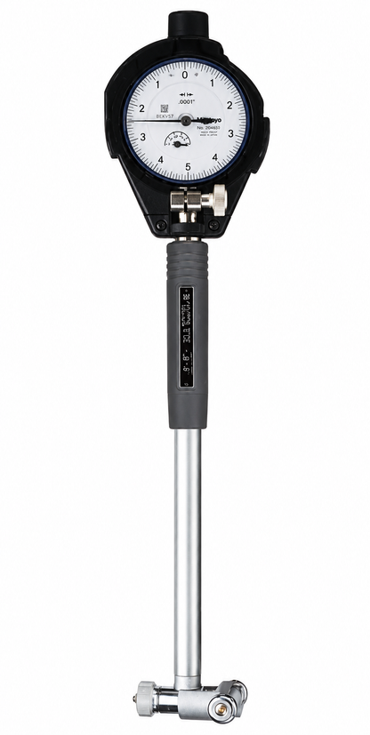 Mitutoyo dial bore gage, 2 inch to 6 inch range, part number 511-753-20, .0001 inch graduation