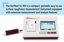 Mitutoyo Surftest SJ-310 detail of touchscreen and built-in thermal printer