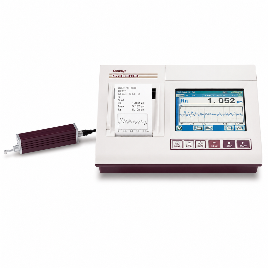 Mitutoyo Surftest SJ-310 portable surface roughness tester, part number 178-571-11A, with 5.7 inch color touchscreen