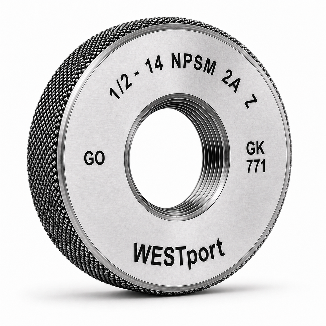 Straight Pipe Thread Ring Gage