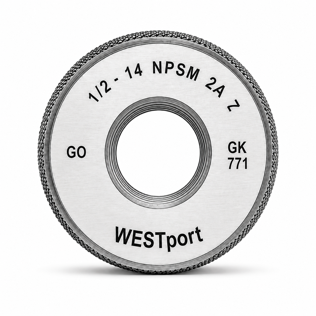 Straight Pipe Thread Ring Gage