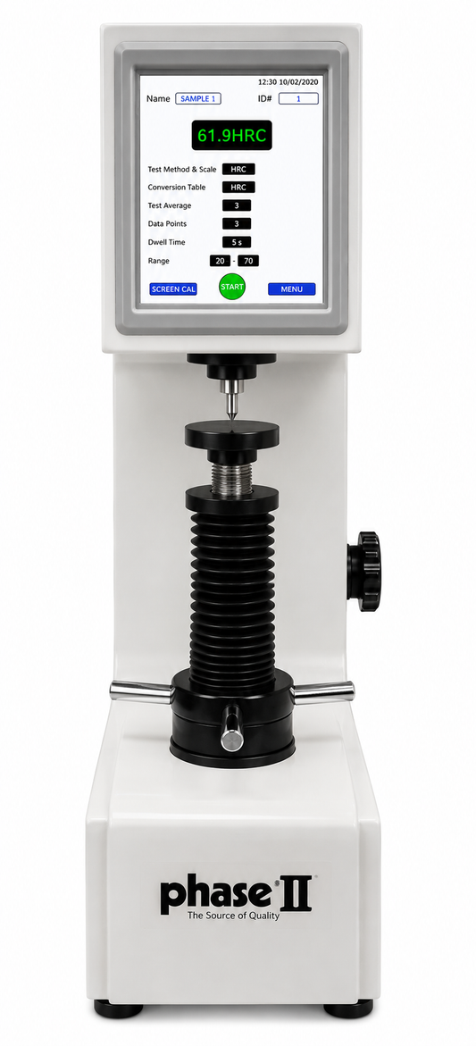Phase II Digital Rockwell Hardness Tester Model 900-410