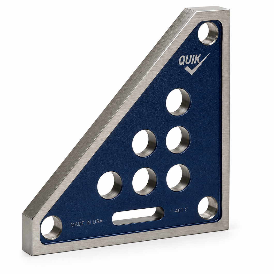 QuikChek CMM master — 440c stainless steel, triangular hole pattern