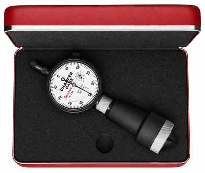 Starrett 683-2Z internal chamfer gage shown with its deluxe padded case