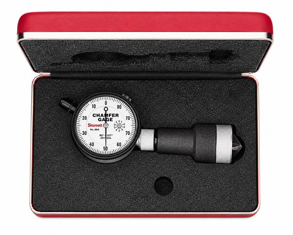 Starrett 684 Series Internal Chamfer Gage — 90-127°