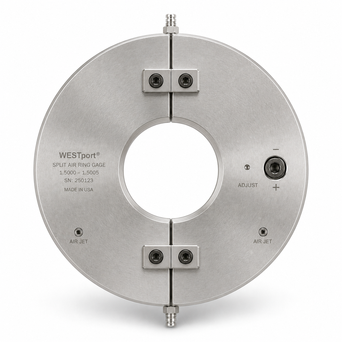 WESTport split flanged air ring gage
