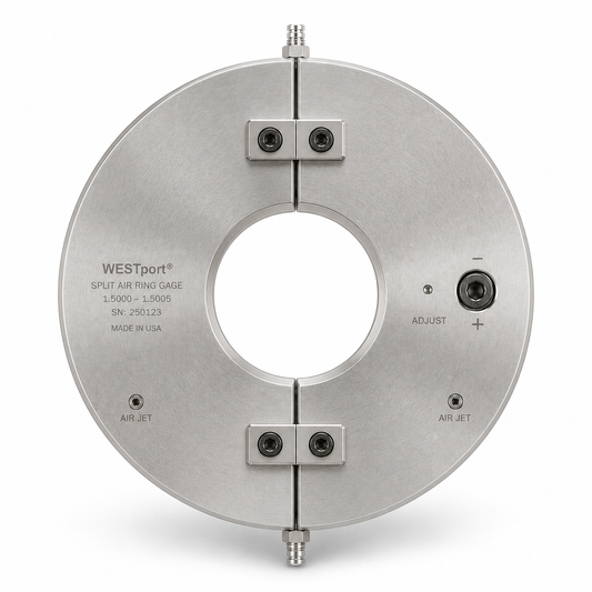 WESTport split flanged air ring gage