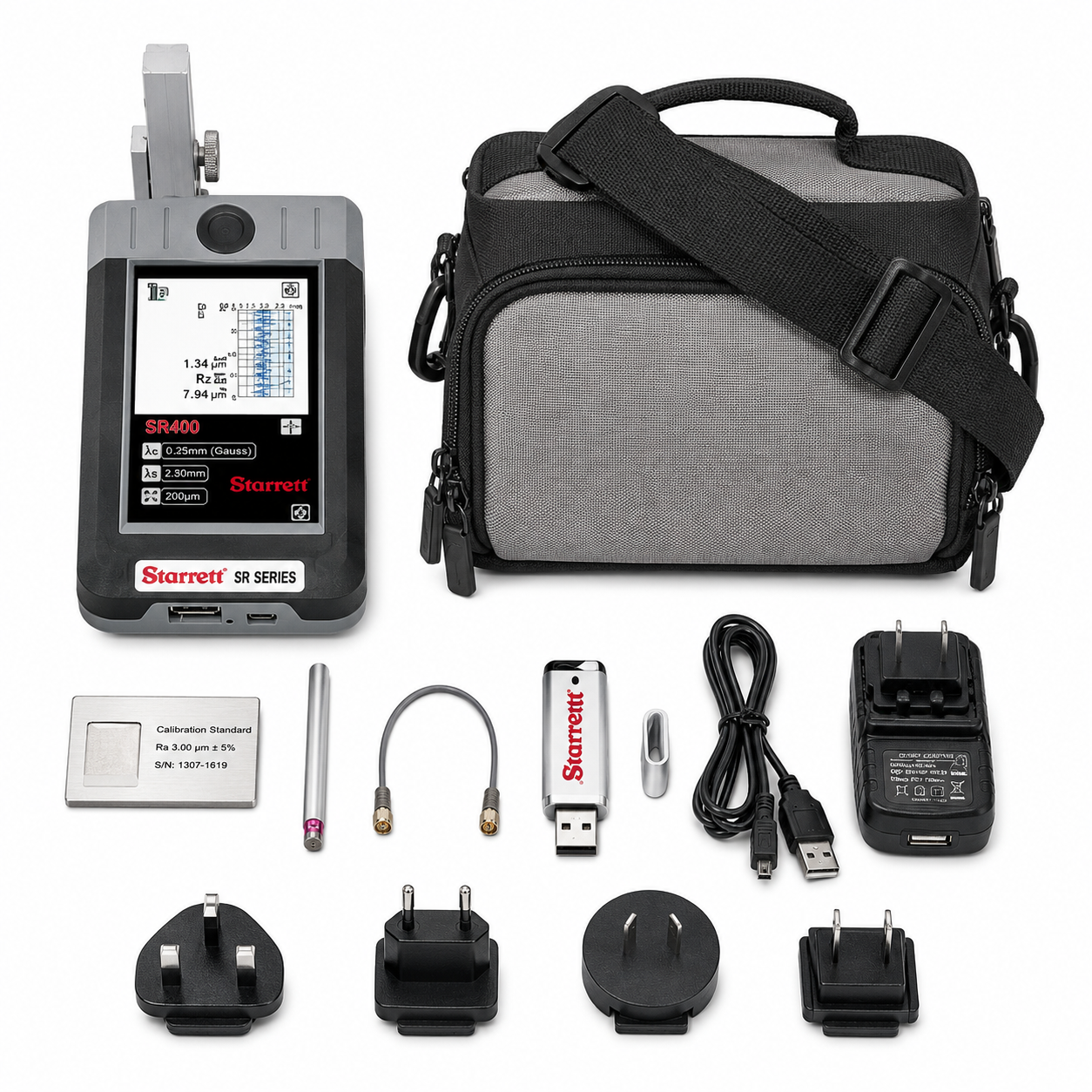 Starrett SR400 surface roughness tester shown from an alternate angle