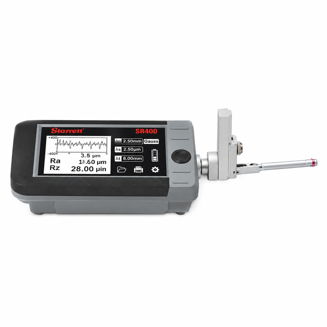 Starrett SR400 surface roughness tester with 400 micrometre measuring range