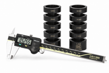 Vernier Caliper Master with caliper — checks OD and ID jaws without additional setup