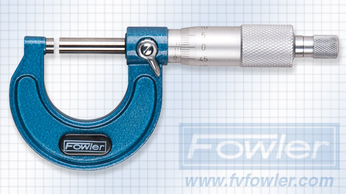 Fowler Standard Micrometers - 0 - 25mm - Metric - .01mm