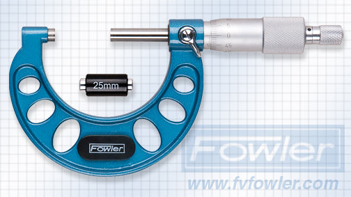 Fowler Standard Micrometers - 25 - 50mm - Metric - .01mm