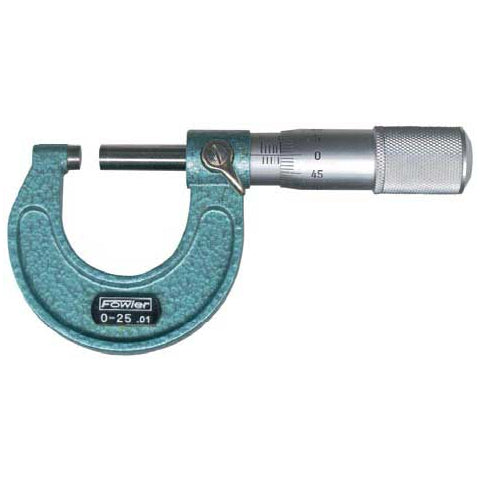 Fowler Standard Micrometers - 0 - 25mm - Metric - .01mm