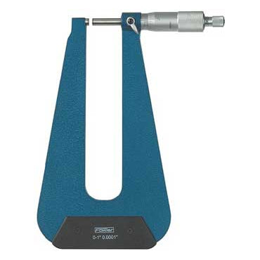 Fowler Standard Micrometers - 0 - 1 Inch - Inch - .001 Inch - Deep Throat